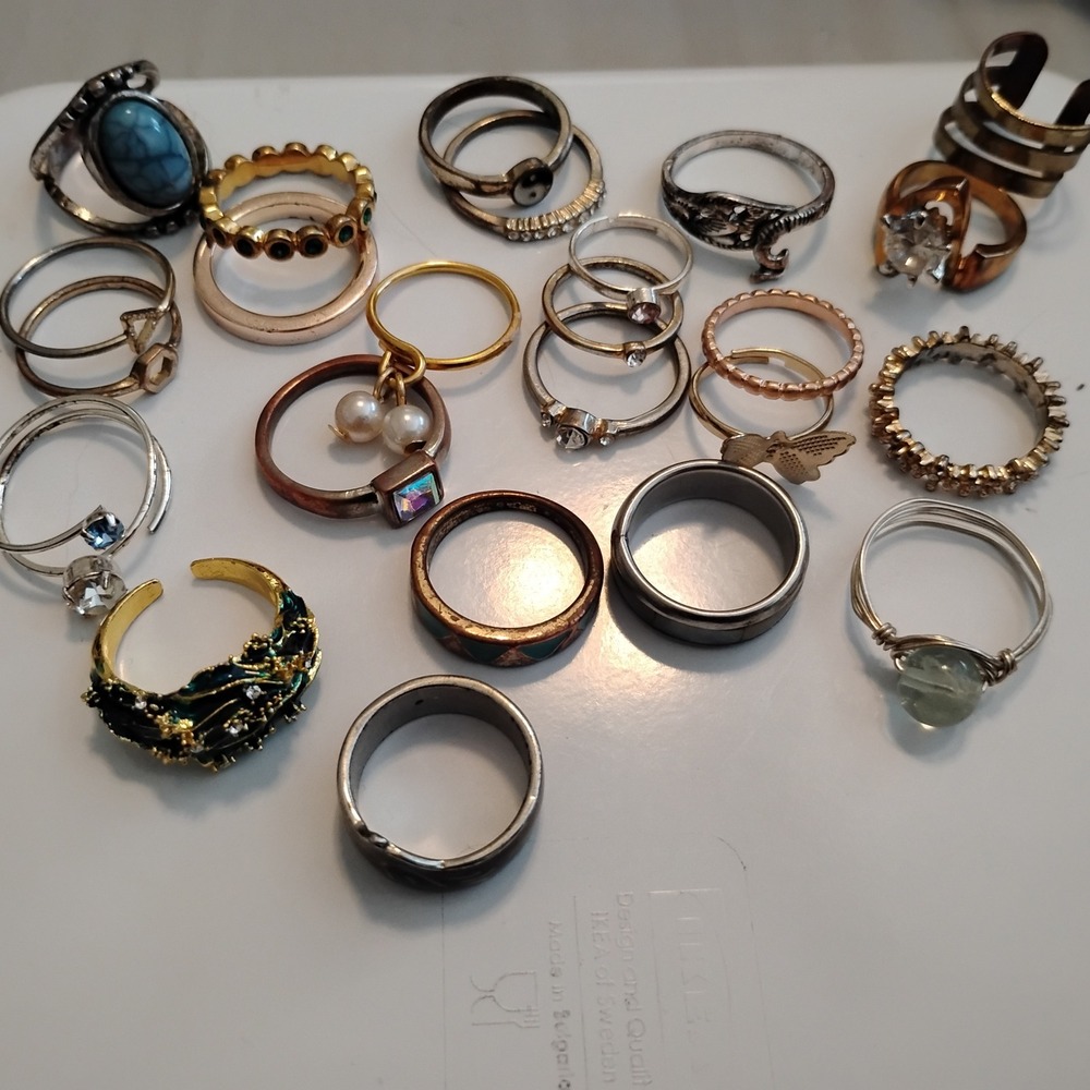 🍁Vintage / Y2K Mystery Ring Lot Whimsygoth witchy fairygoth Preppy Minimalist